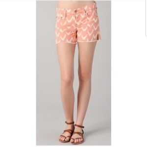 7 For All Mankind Chevron Cutoff Shorts